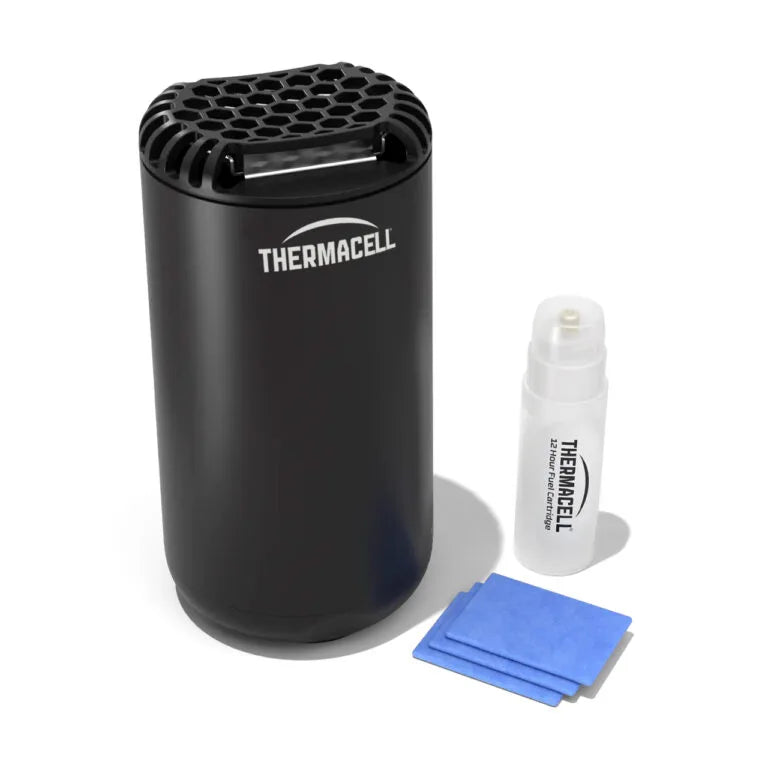 Thermacell Halo Mini sort – effektiv og luktfri myggbeskyttelse for terrasse, balkong og uteplass