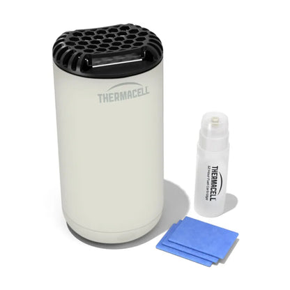 Thermacell Halo Mini hvit – effektiv myggbeskyttelse for terrasse, balkong og hage uten spray eller lukt