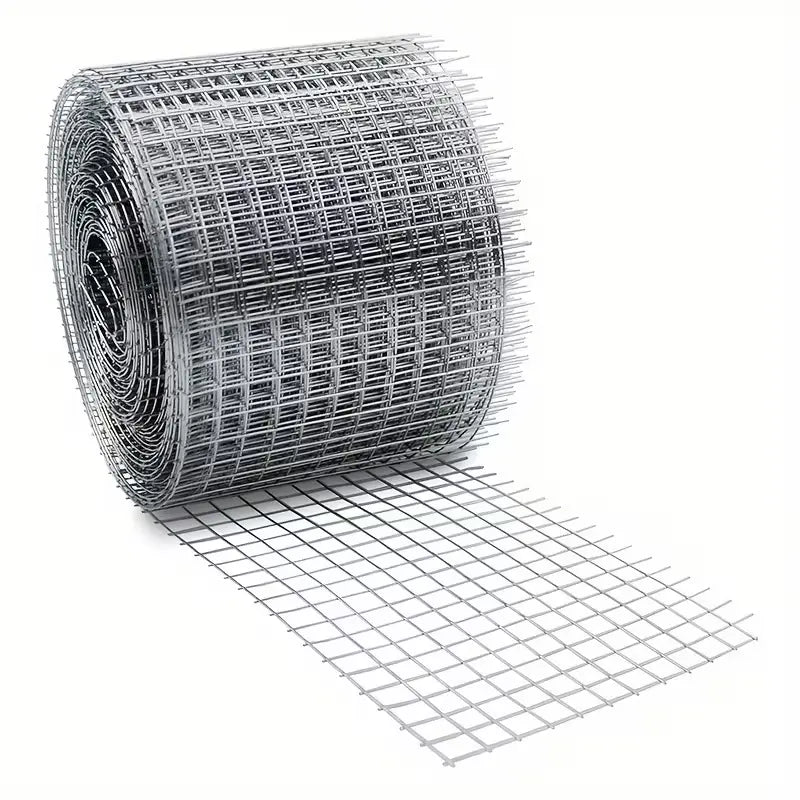 galvanisert metallnett/gnagernett (5 meter x 10 cm) som brukes til å tette hull og sprekker mot mus, rotter, fugler og andre skadedyr