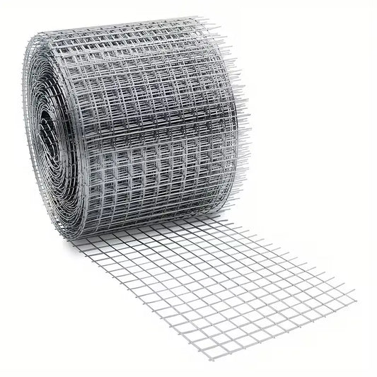 galvanisert metallnett/gnagernett (5 meter x 10 cm) som brukes til å tette hull og sprekker mot mus, rotter, fugler og andre skadedyr