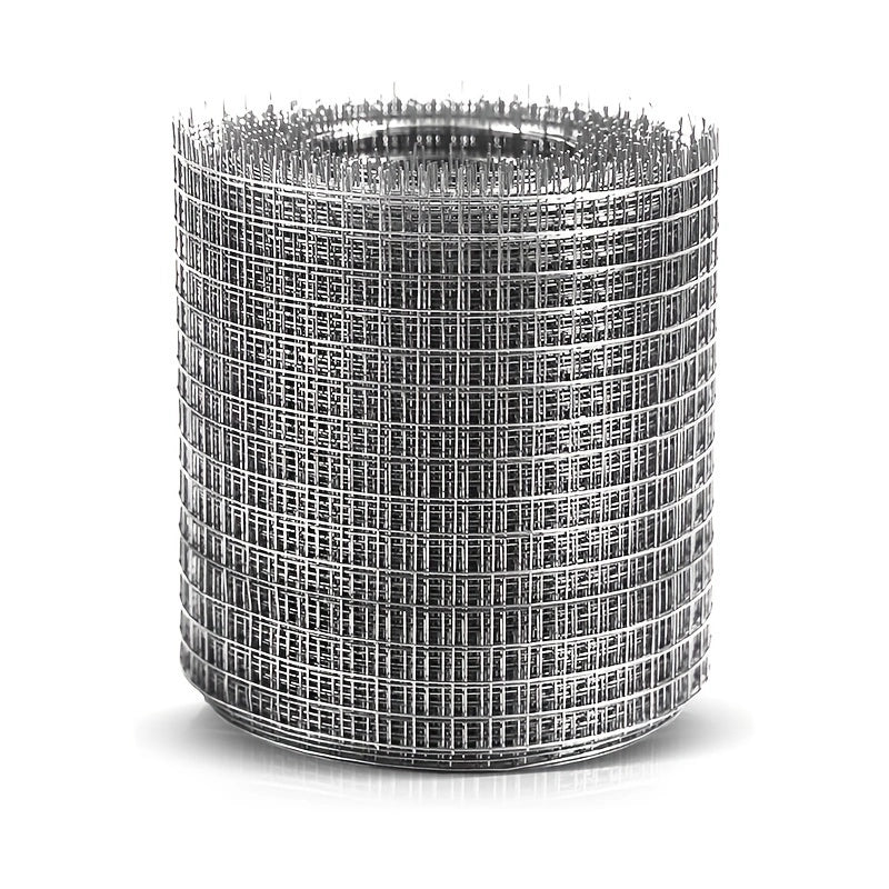 En rull med galvanisert metallnett mot gnagere, med målene 5 meter i lengde og 10 centimeter i bredde.