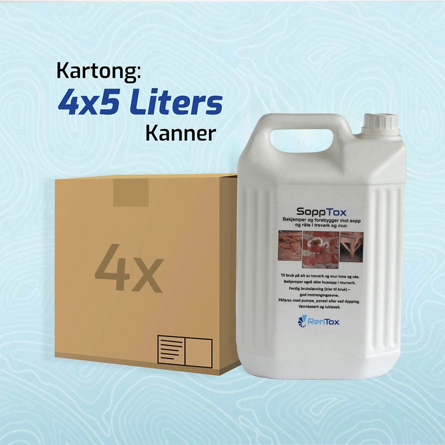 sopptox 20 liter 5 liters kanner hussopp