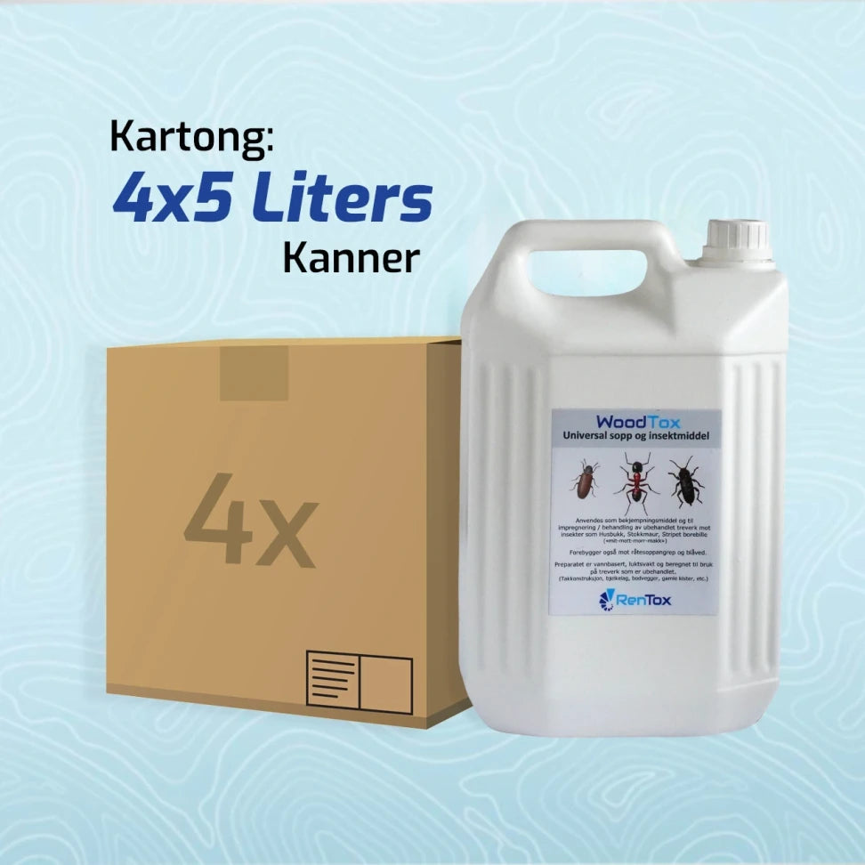 5.5l Woodtox 20 liter - 4 x 5 liter – krekontroll.no